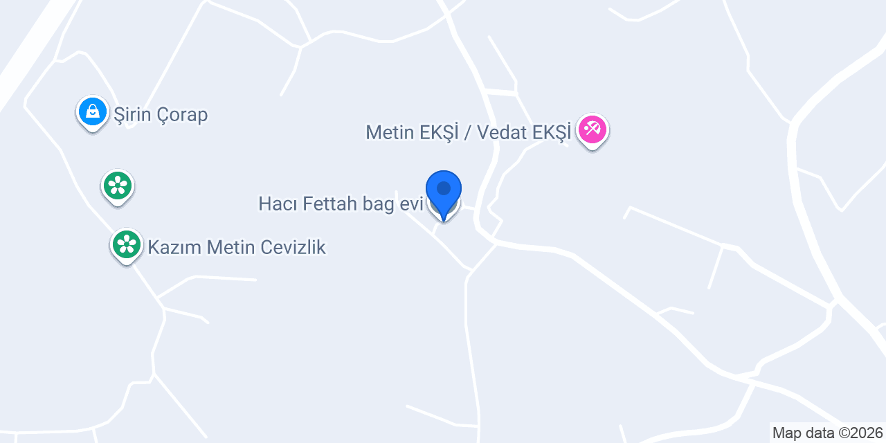 Hacı Fettah bag evi konumu