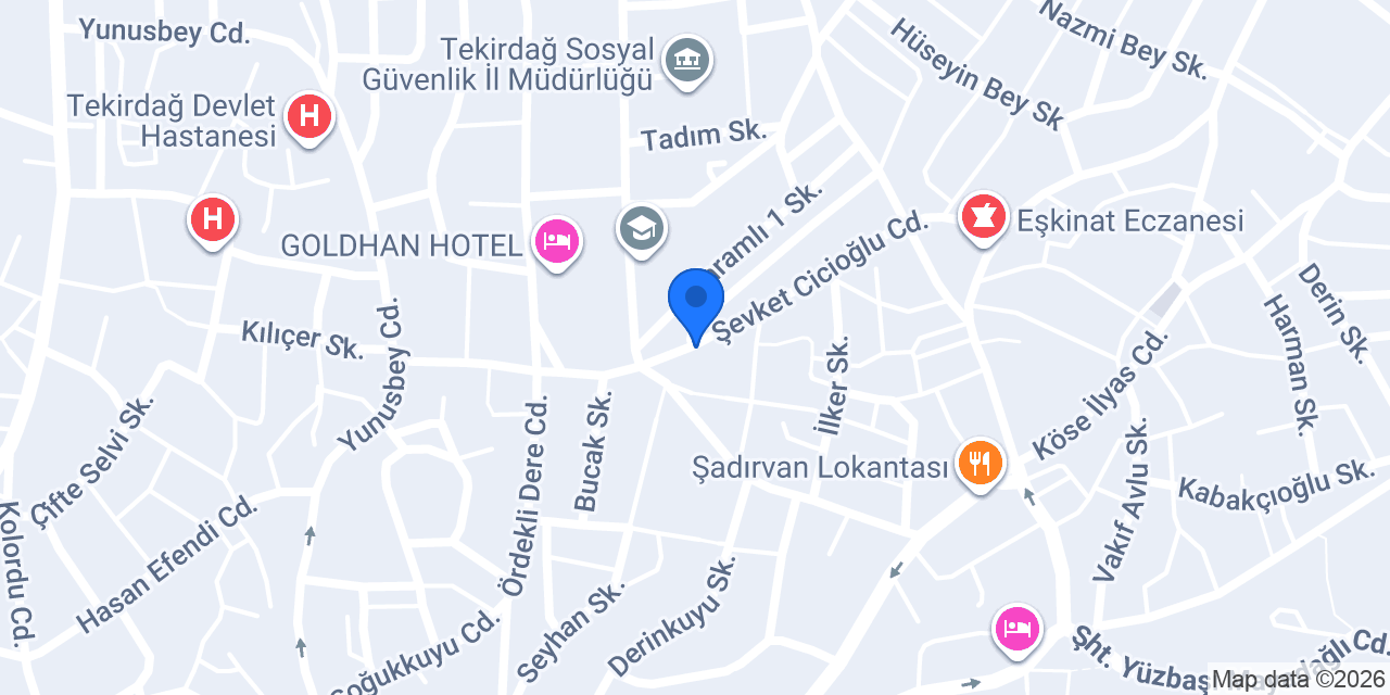 Ercan Mobilya ve Dekorasyon konumu
