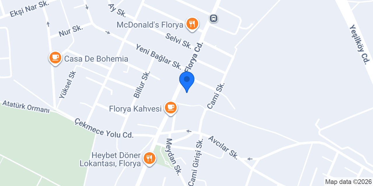 Yapı Kredi - Florya Şubesi konumu