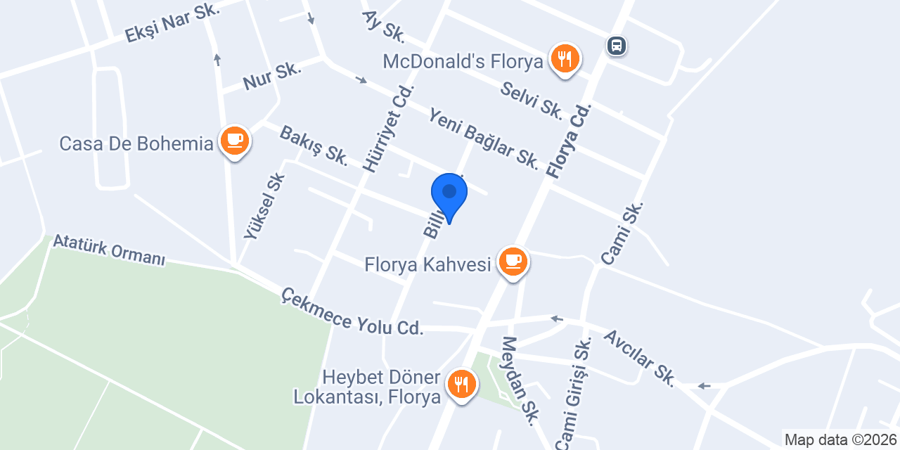 Tarhan Koleji Florya Kampüsü konumu