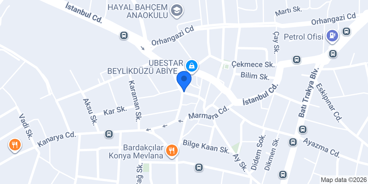 Kavakli Butik Terzim konumu