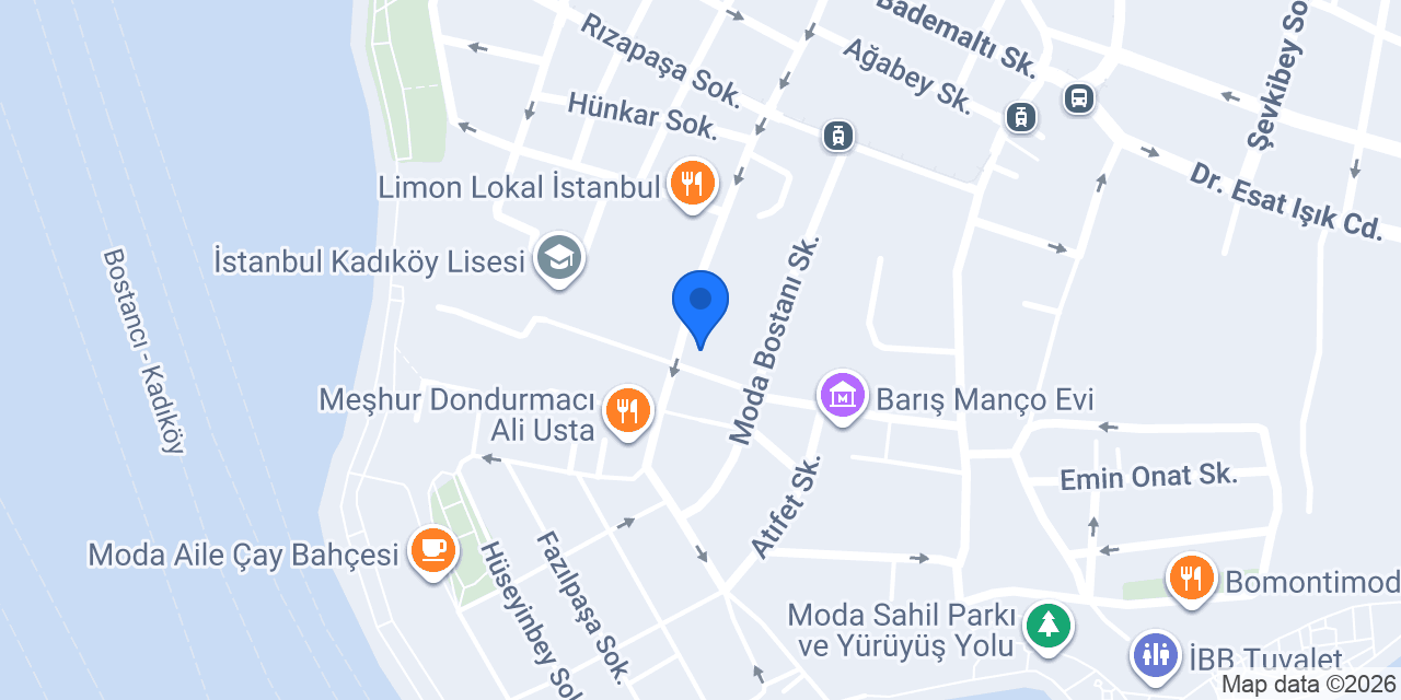 QNB Moda Şubesi konumu