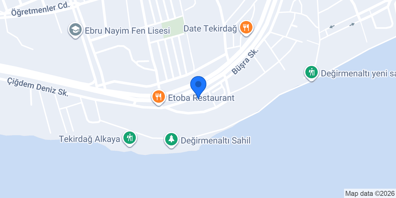 Meptaş Elektrik Tekirdağ konumu
