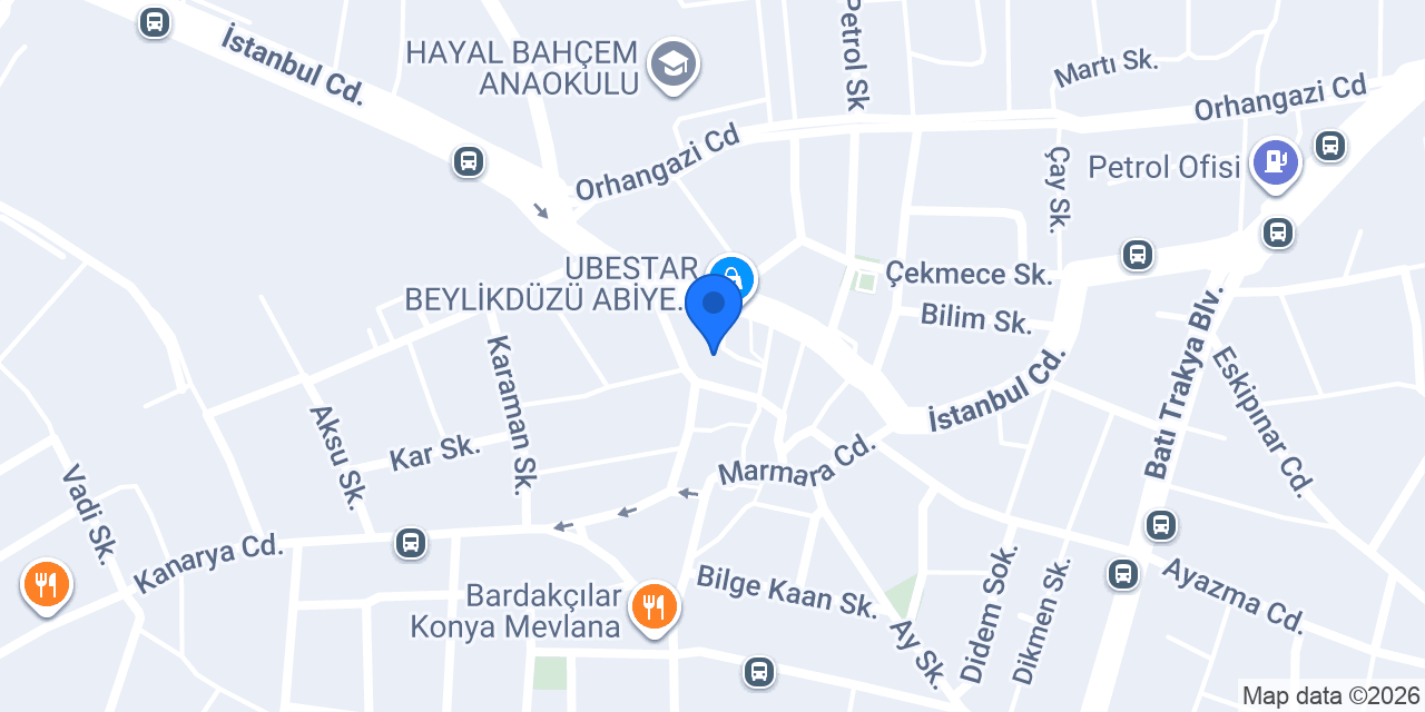 BEYZAK Store konumu