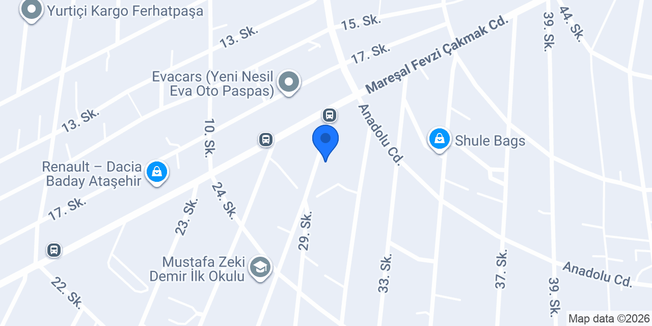 MEK Yapay Çiçek konumu