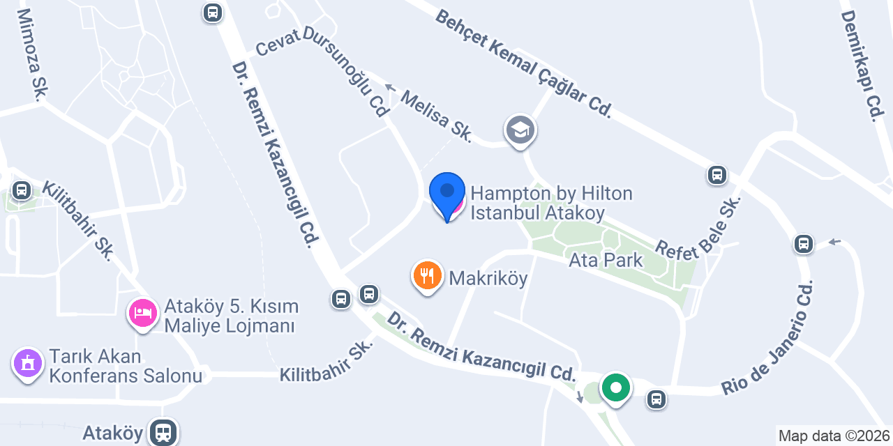 Hampton by Hilton Istanbul Atakoy konumu