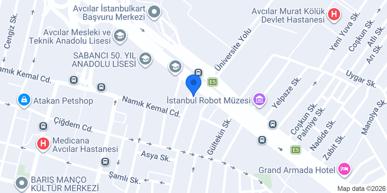 Şişli Dil Okulu konumu