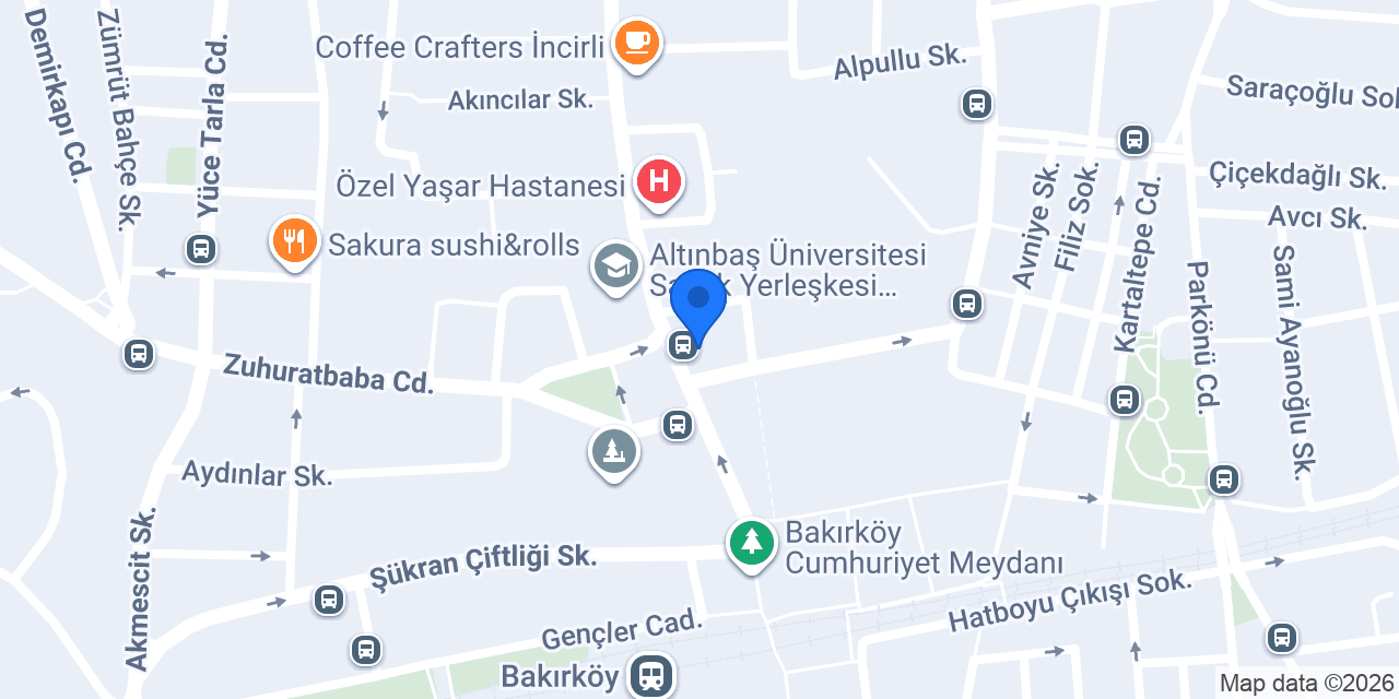 Garanti BBVA Bakırköy Şubesi konumu
