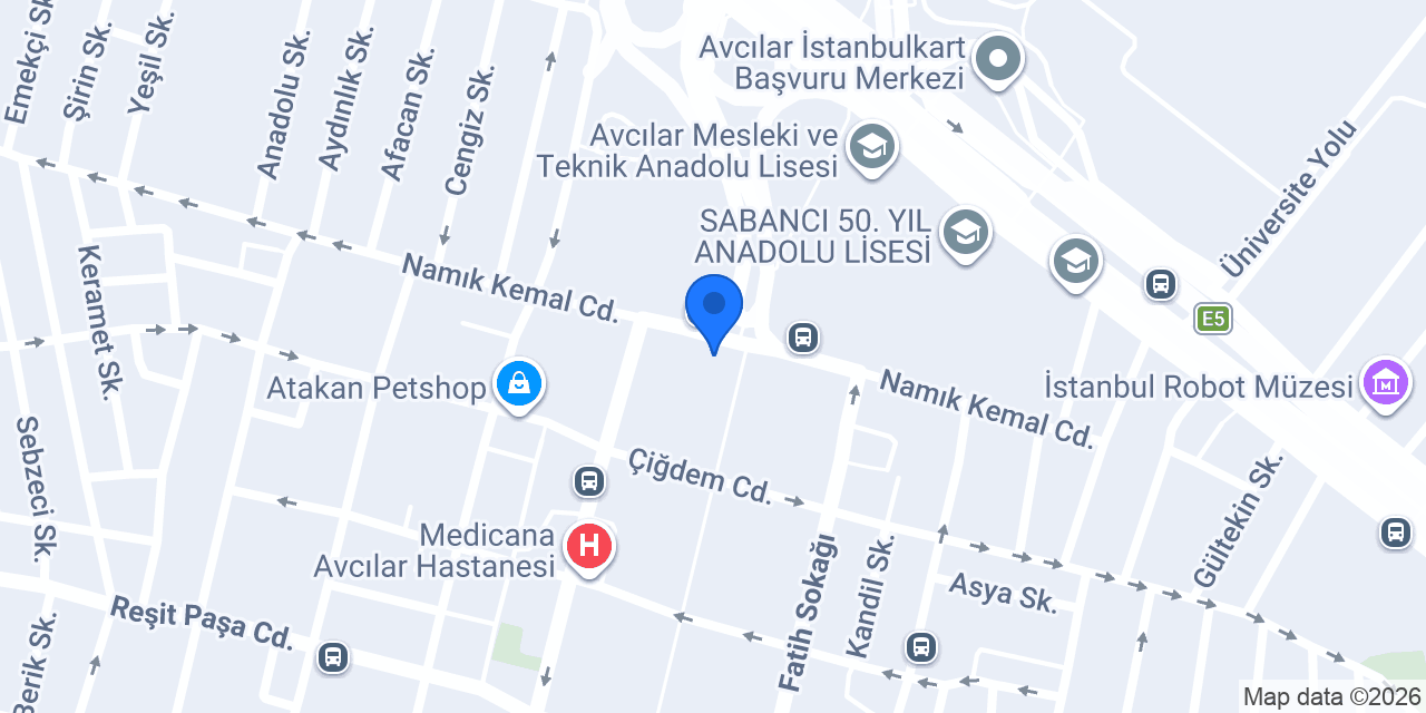 Yesevi Rent A Car konumu