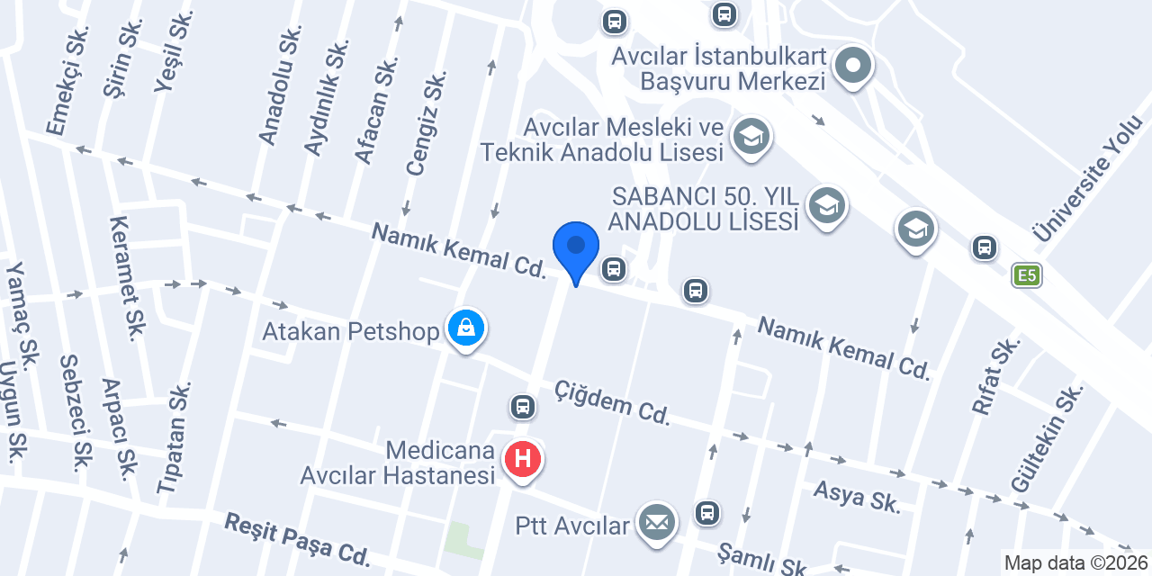 Vodafone Cep Merkezi konumu