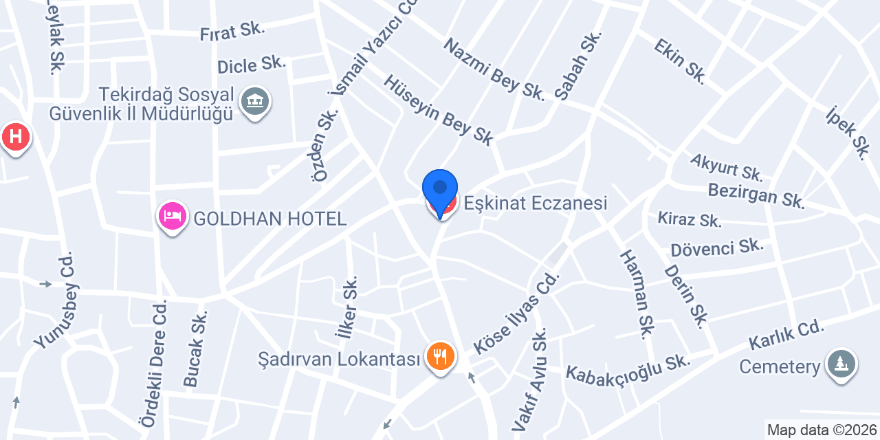 Eşkinat Eczanesi konumu