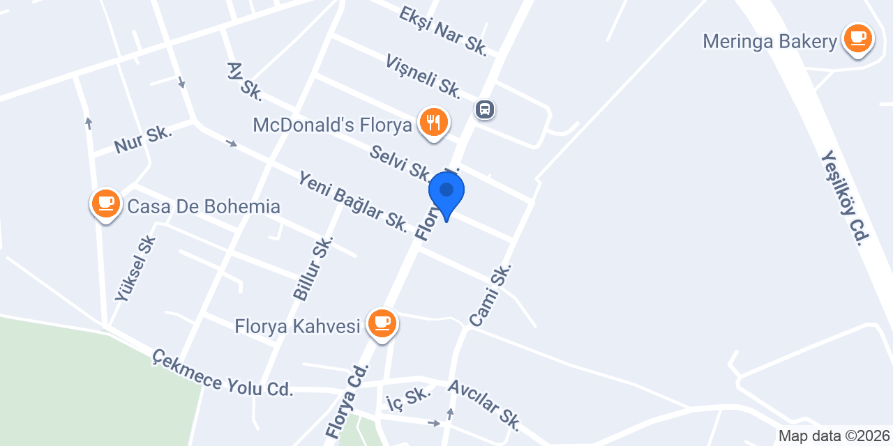DenizBank Florya Şubesi konumu
