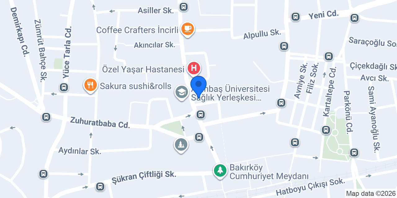 TEB Bakırköy Meydan Şubesi konumu
