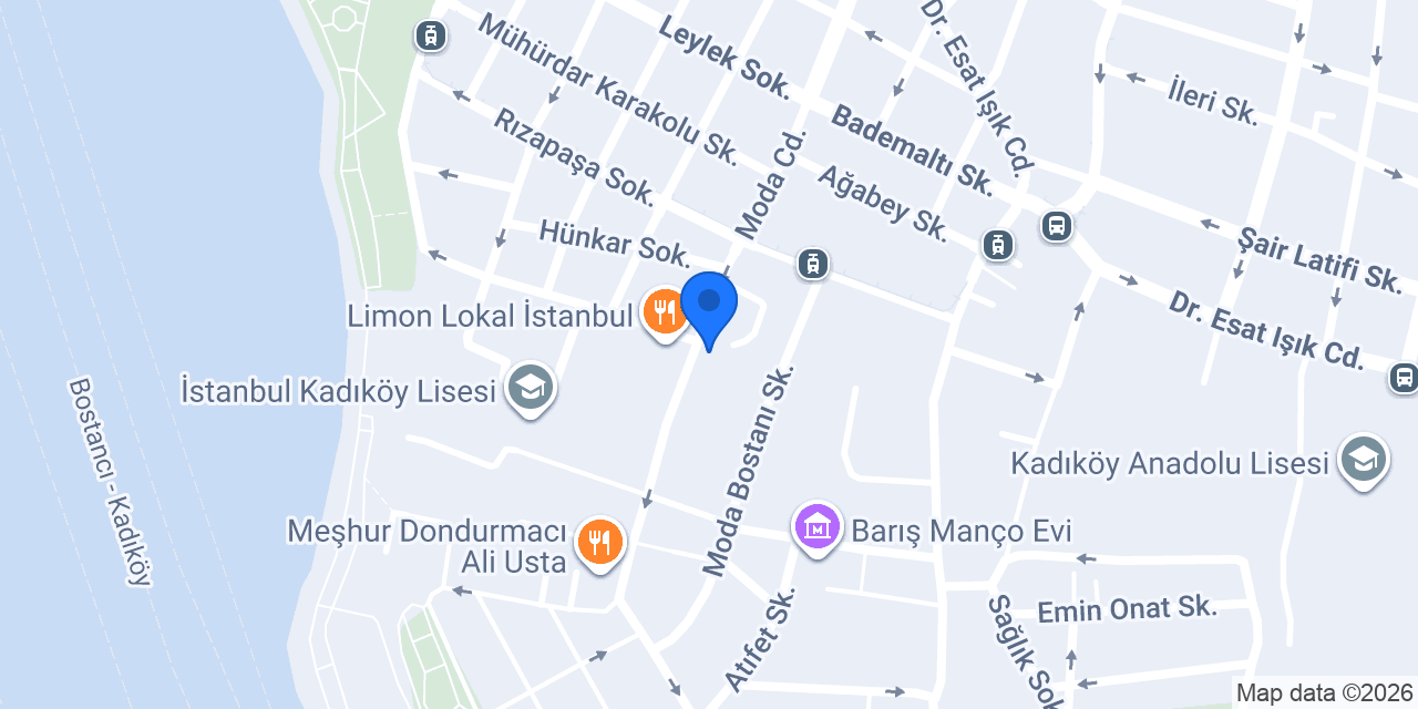 TurkishBank Moda Şubesi konumu