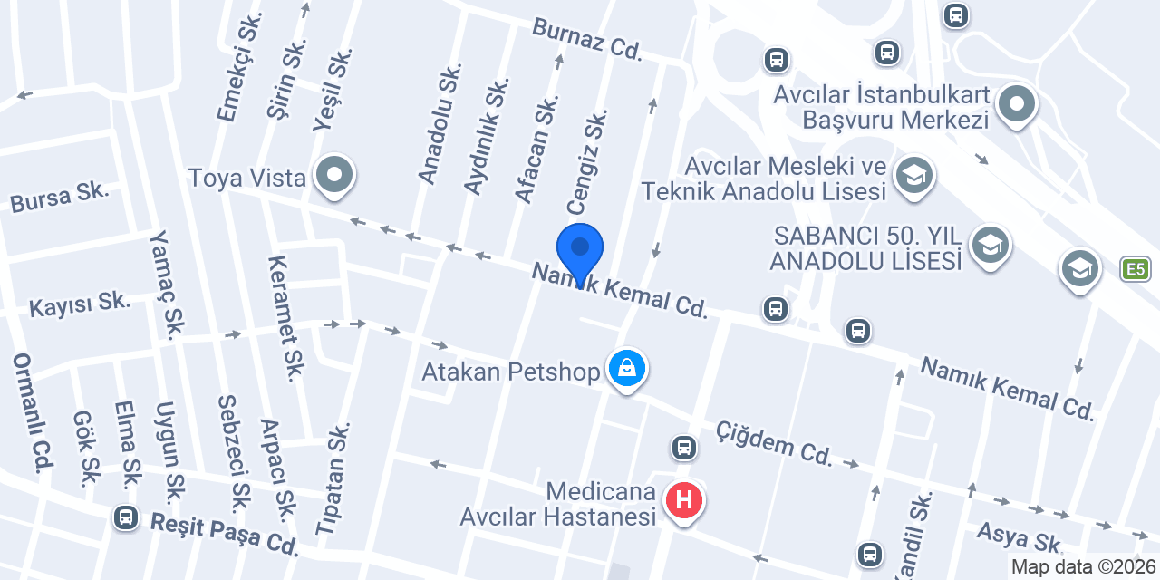 AVCILAR METRO konumu
