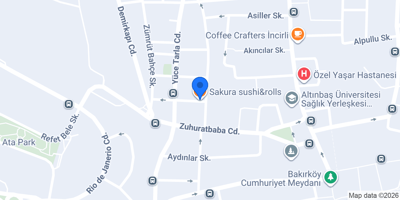 Sakura sushi&rolls konumu