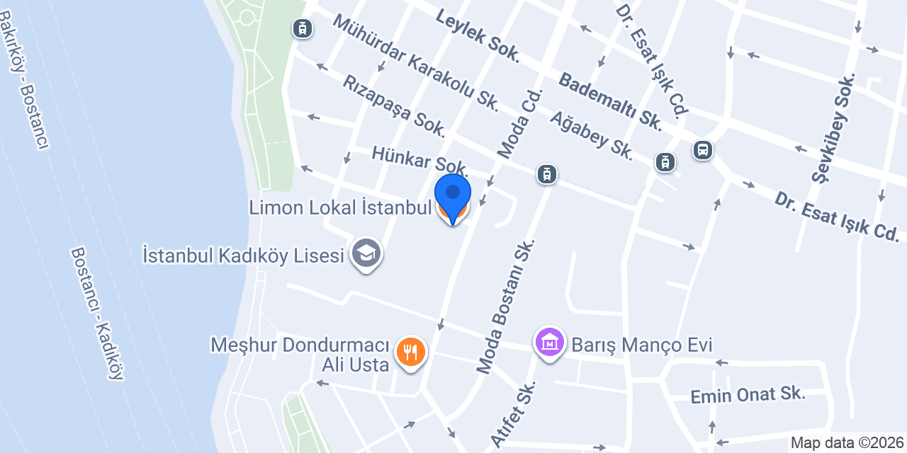 Limon Lokal İstanbul konumu