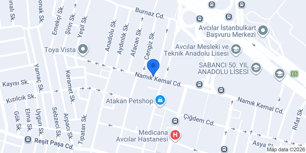 Avcılar Masaj Salonu konumu