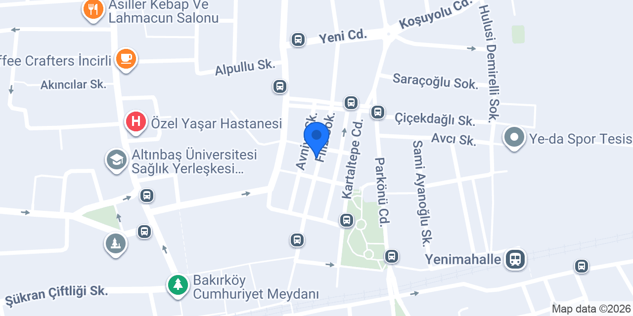 Bakırköy CAN KASAP konumu