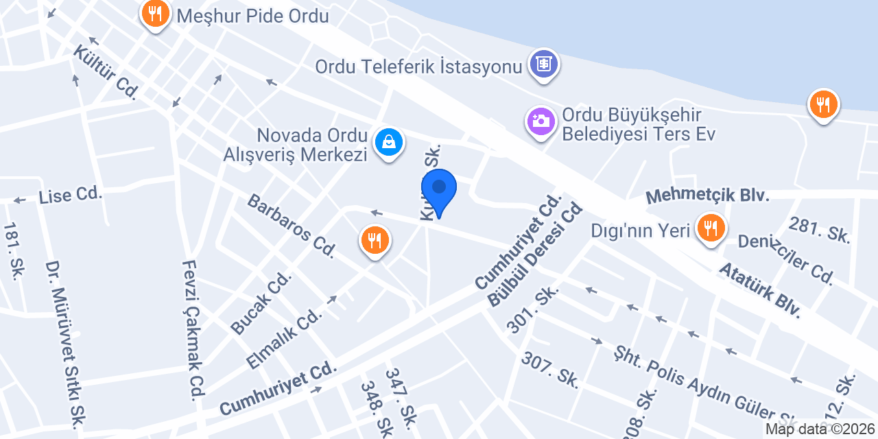 Sahil Unlu Mamülleri konumu