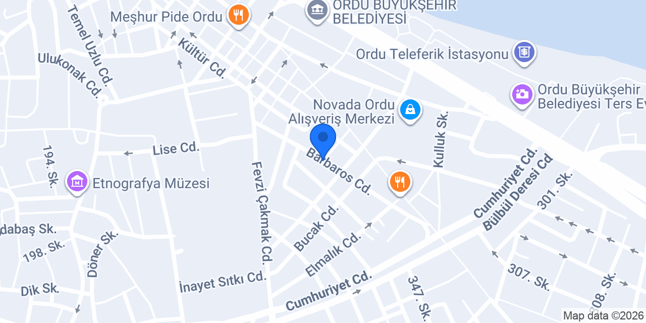 Modi Otel konumu