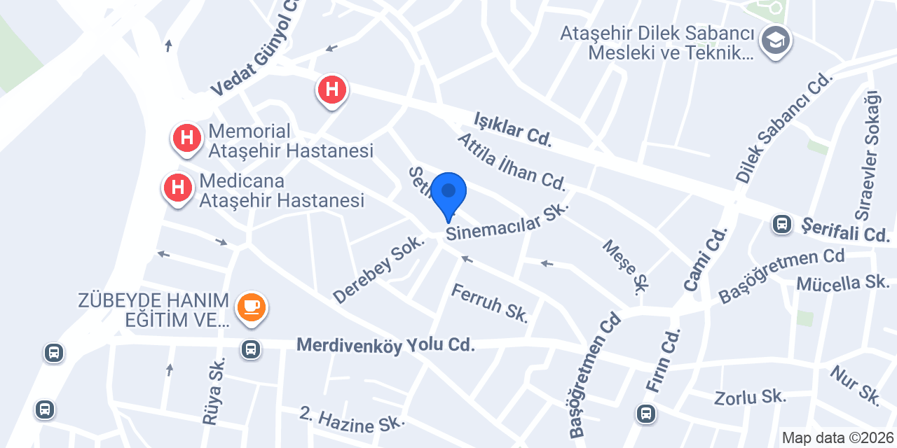 Hera Suit Ataşehir konumu