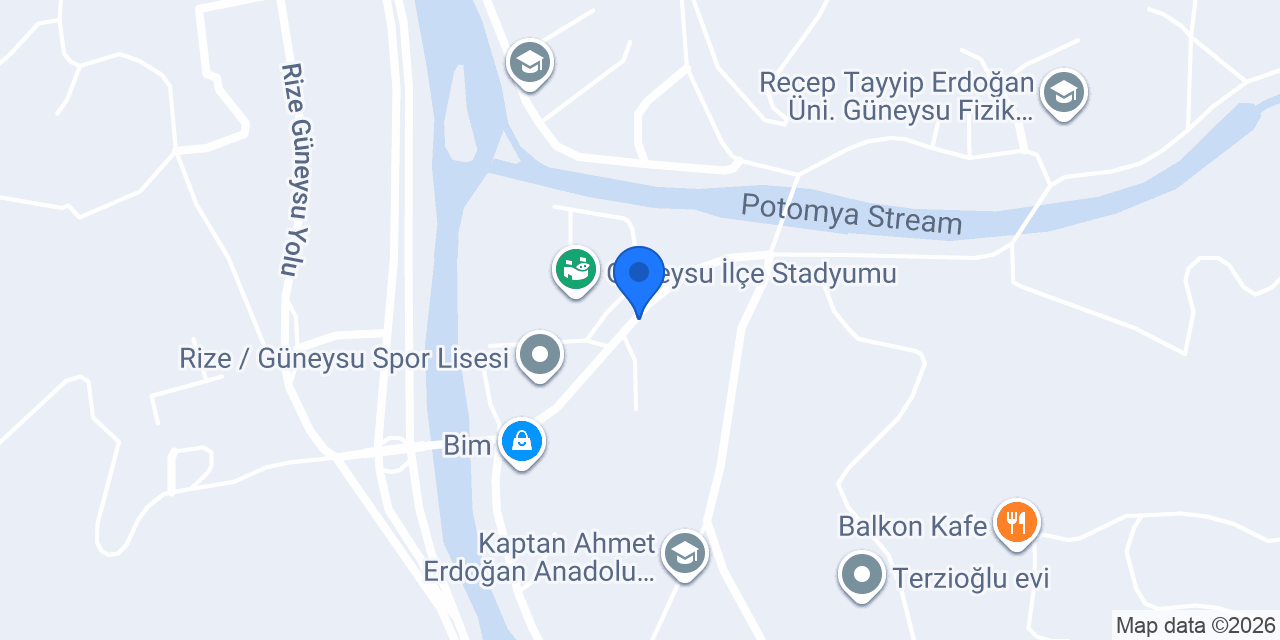 Güneysu İlçe Taksi konumu