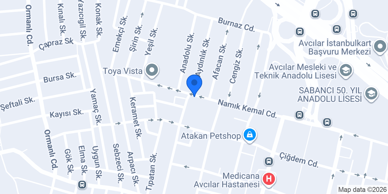 Çilingir ve Anahtarcı konumu