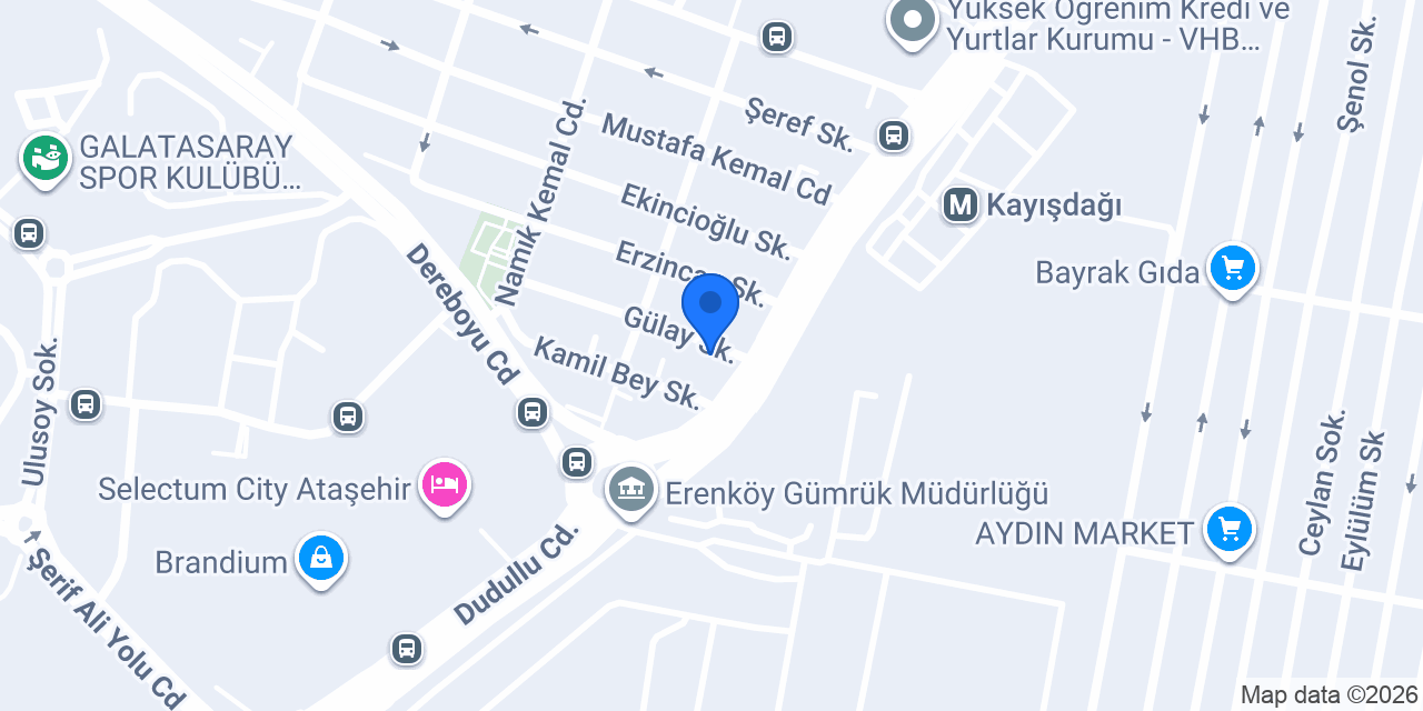 Ataşehir İlaç Servisi konumu
