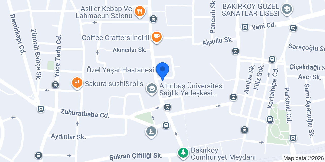 BAKIRKÖY SINAV ANADOLU LİSESİ konumu
