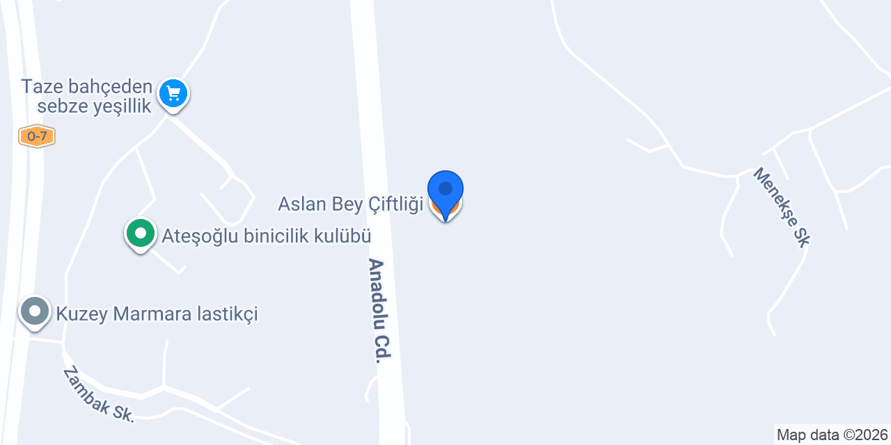 Aslan Bey Çiftliği konumu
