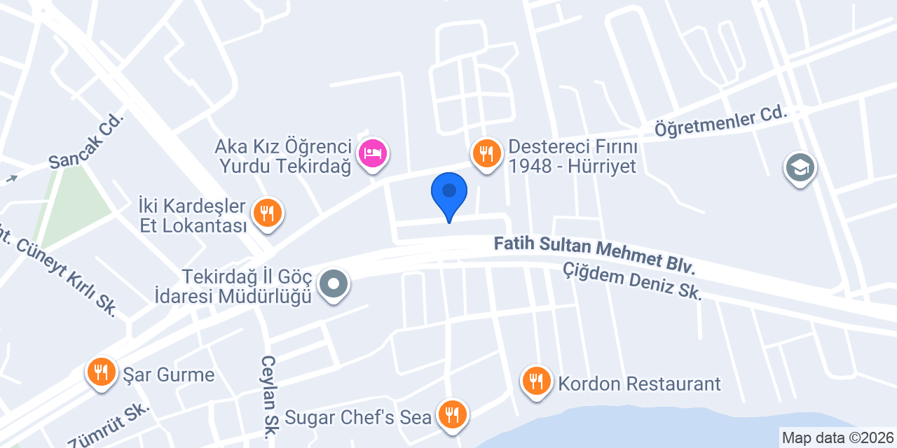 TEKİRDAĞ TIRNAK konumu