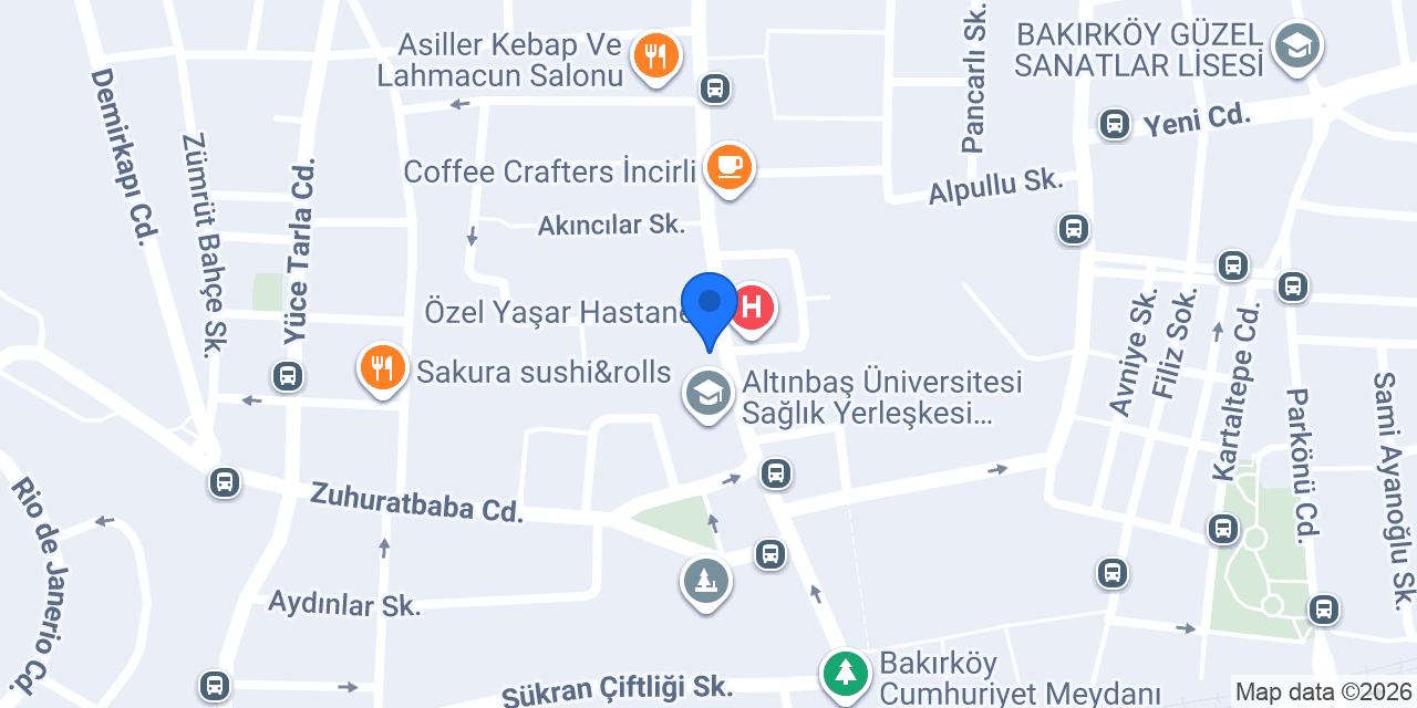 YDS Academy Bakırköy Şubesi konumu