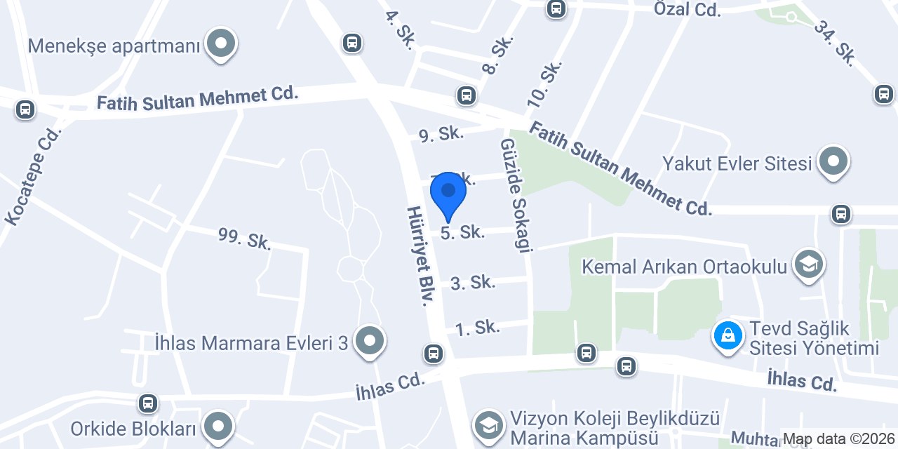 Artı Hedef Özel Öğretim Kursu konumu
