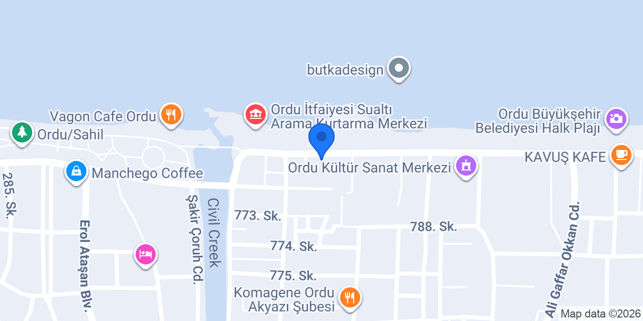 Sahil Balık Ordu konumu