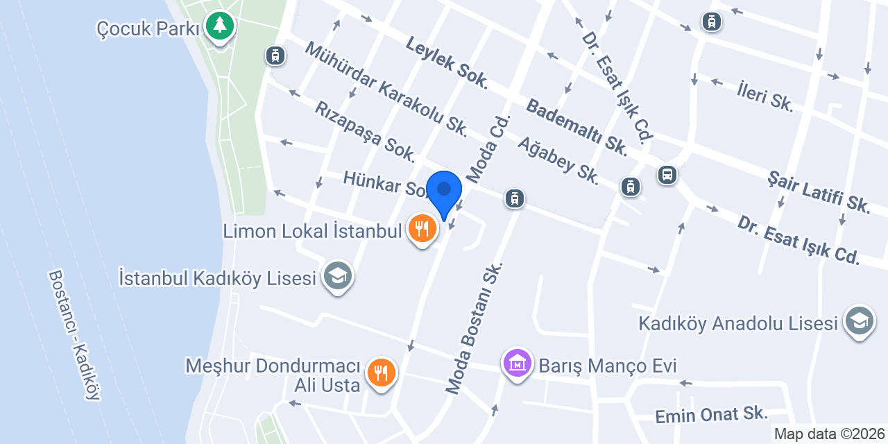 DenizBank Moda Şubesi konumu