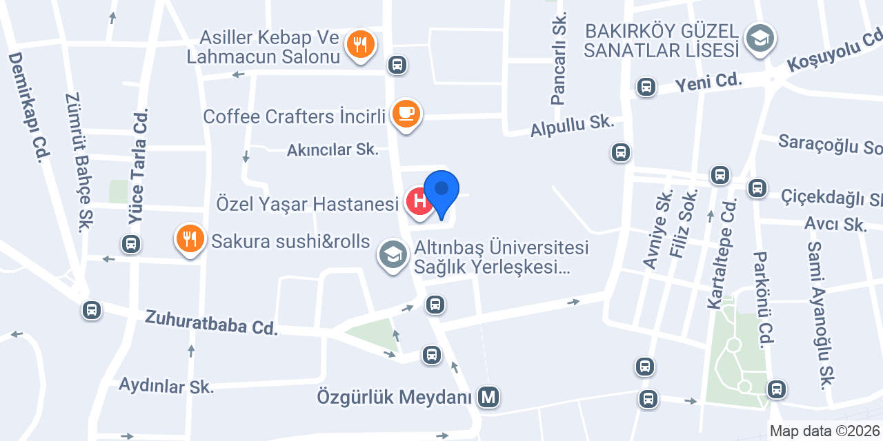 Op.Dr.Tamer Yavaş konumu