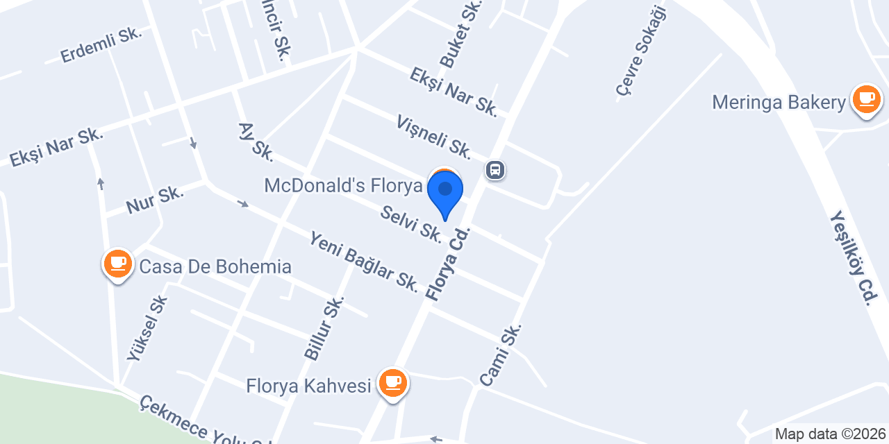 Türkiye Finans Florya Şubesi konumu