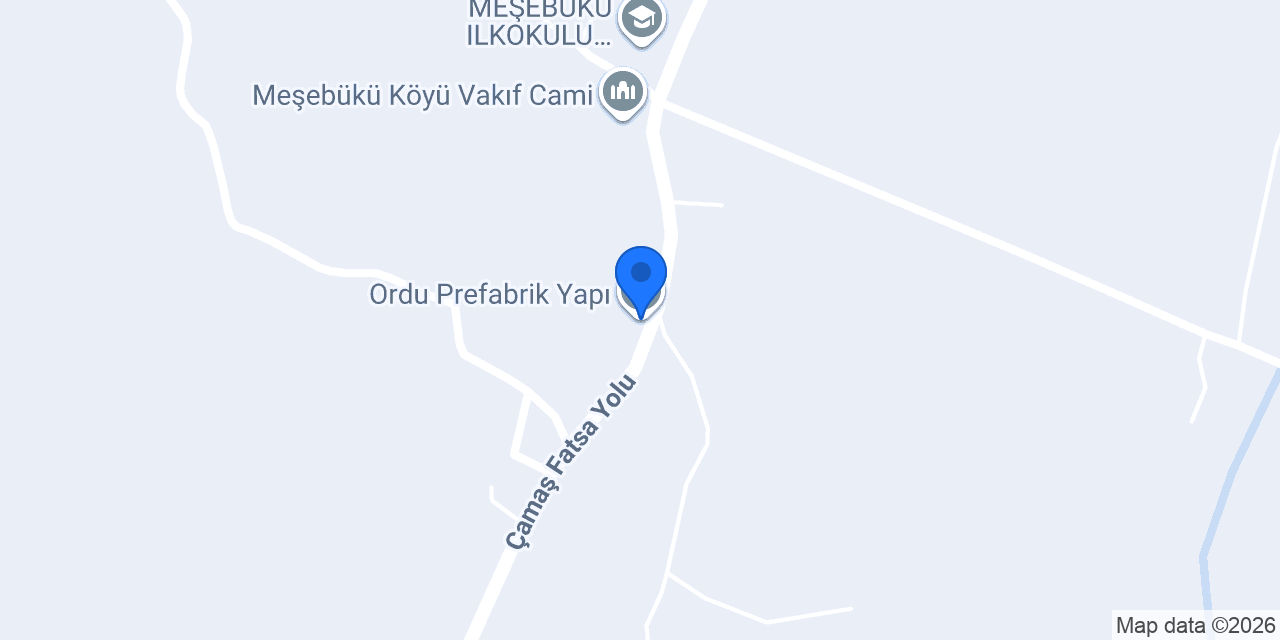 Ordu Prefabrik Yapı konumu