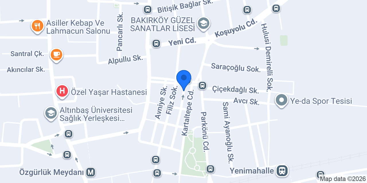 HAİR EXTENSİONS BAKIRKÖY konumu