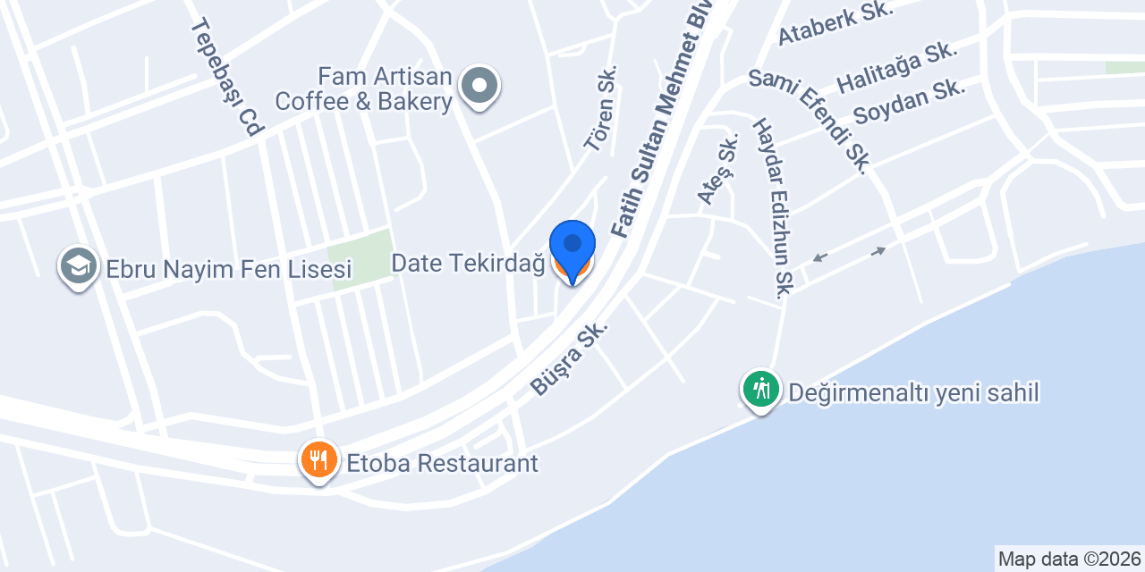 Date Tekirdağ konumu