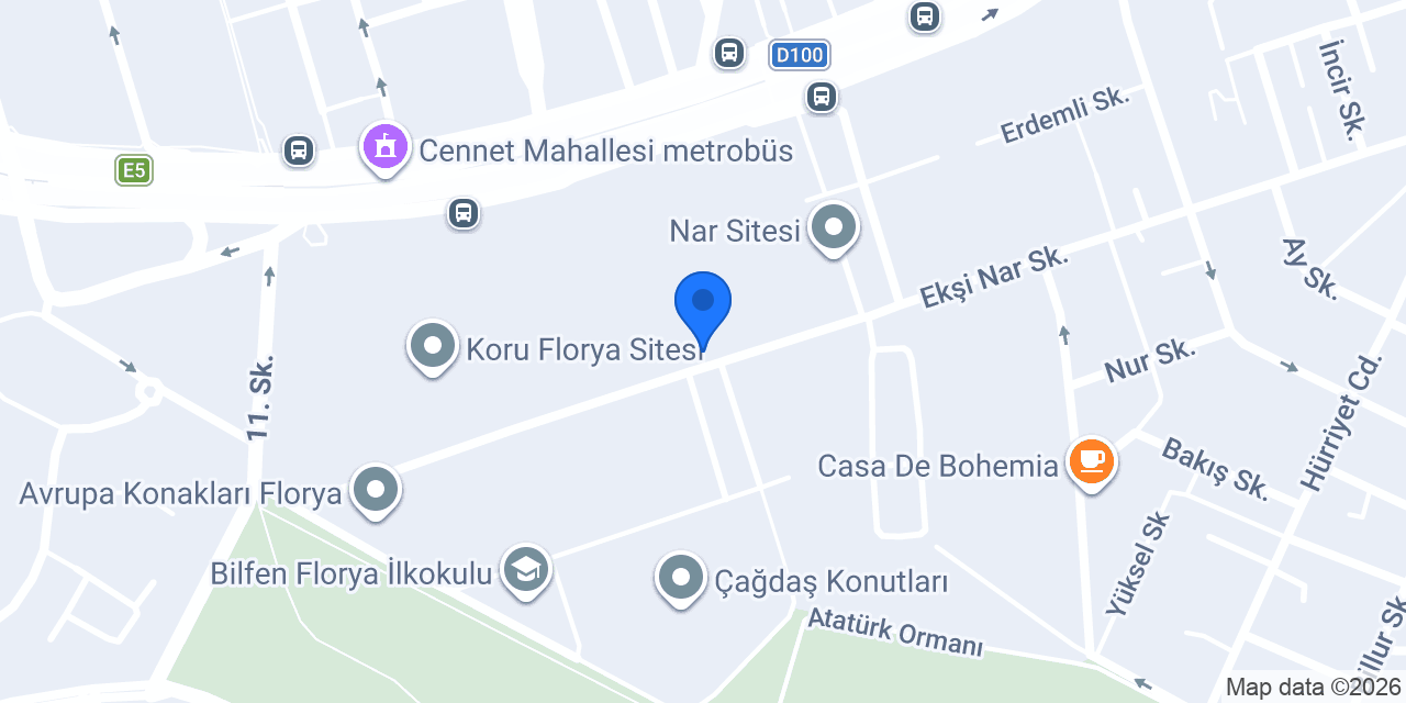 Eftelya çiçekçilik konumu