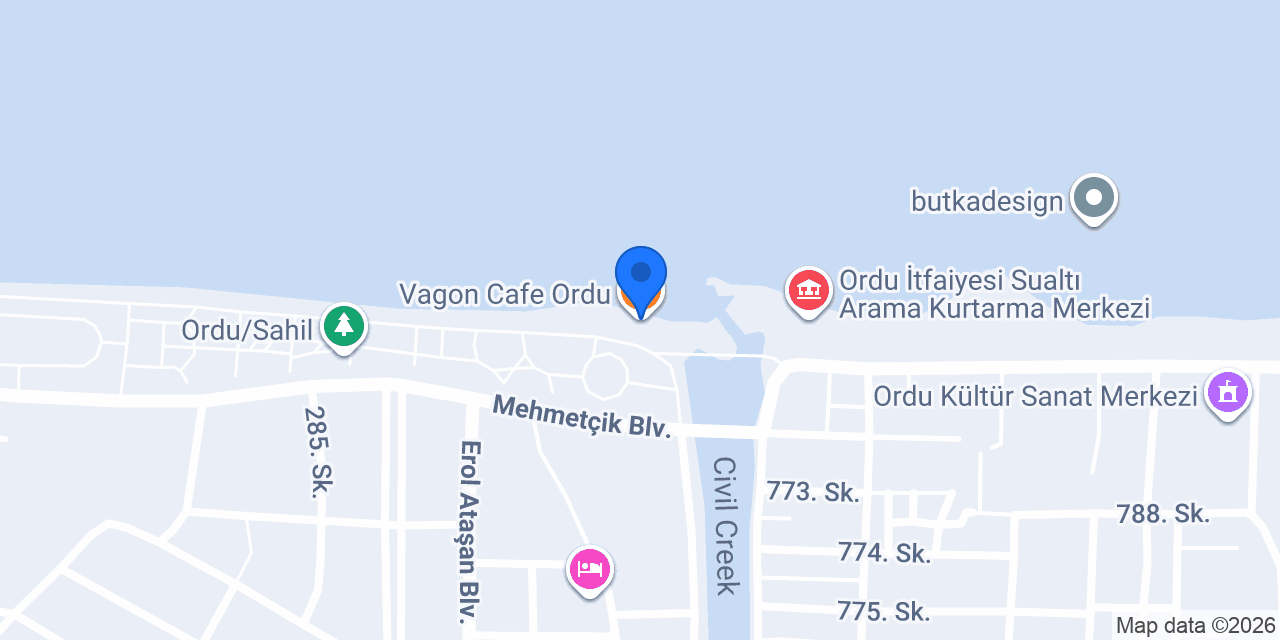Vagon Cafe Ordu konumu