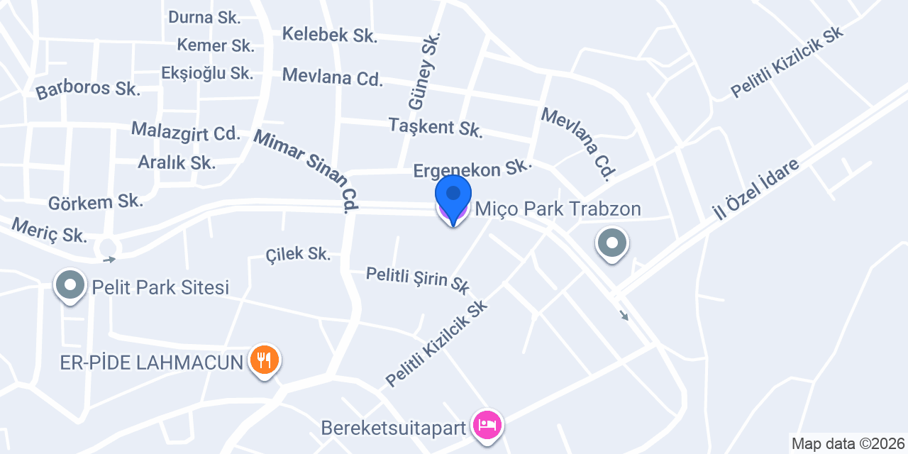 Miço Park Trabzon konumu