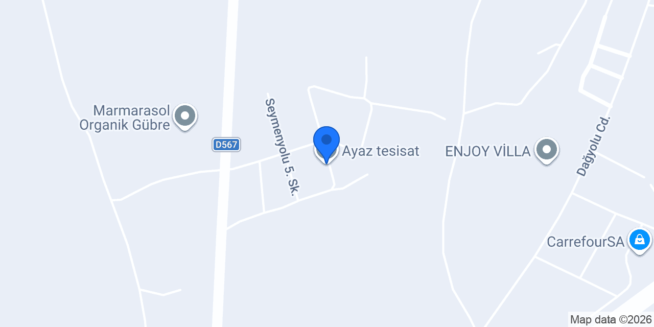Ayaz tesisat konumu