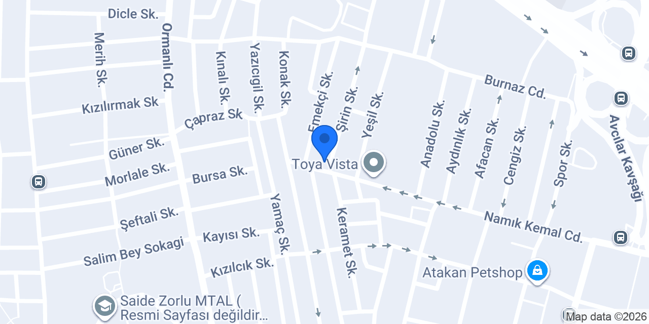 Candaş Yapı Market konumu