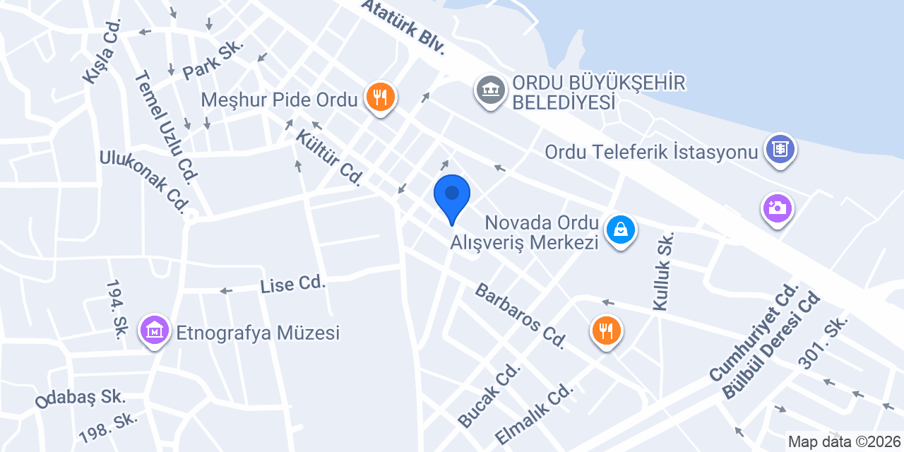 ORDU 2. NOTER konumu