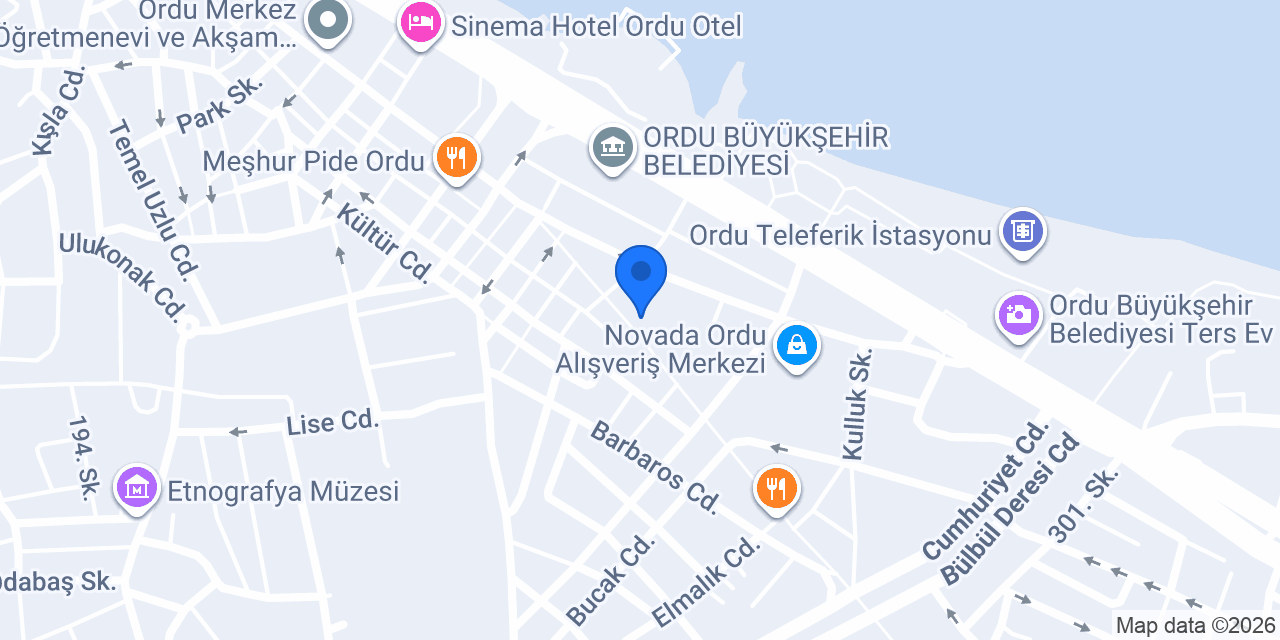 Ordu Teknik Mühendislik konumu