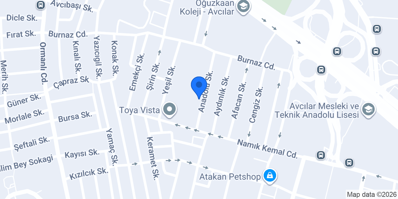 Artex Mimarlık konumu