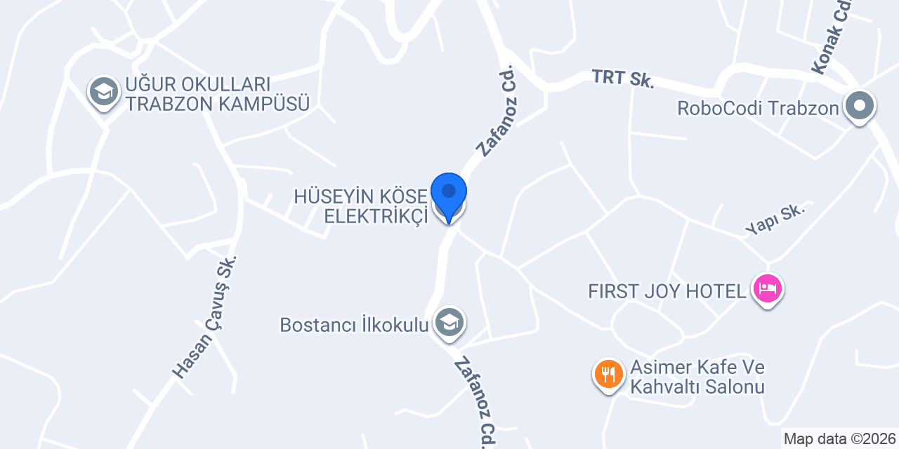 HÜSEYİN KÖSE ELEKTRİKÇİ konumu